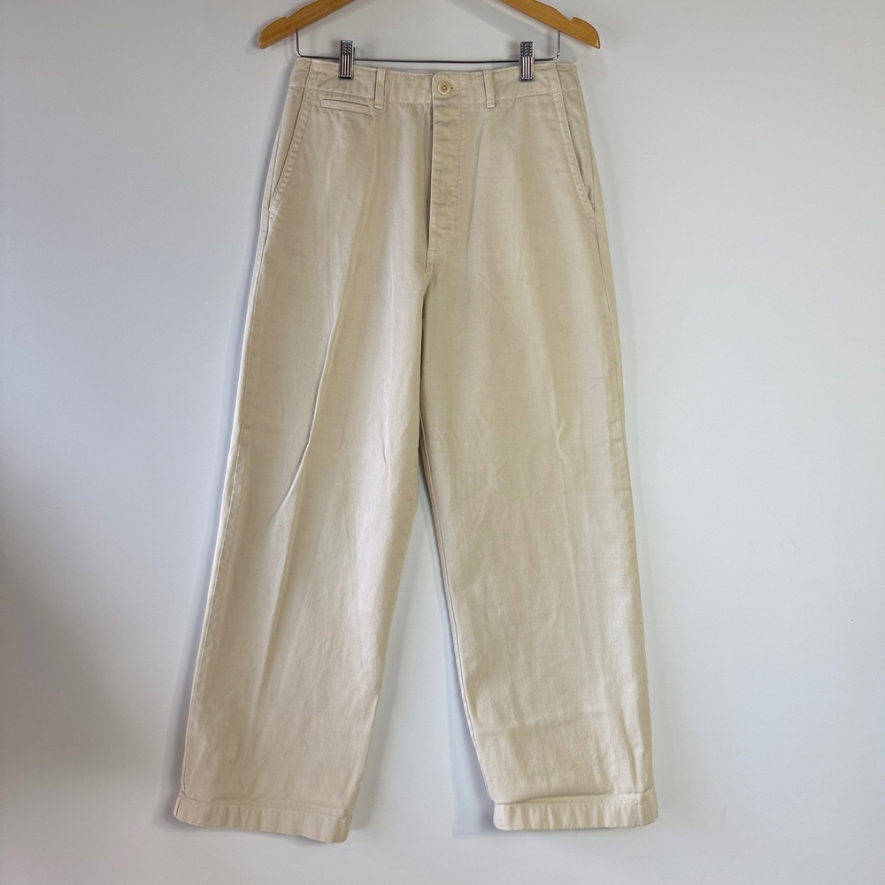 Buck Mason At Ease Chino Womens 29 Sand Straight Leg Cotton Utility Pants - Picture 13 of 16